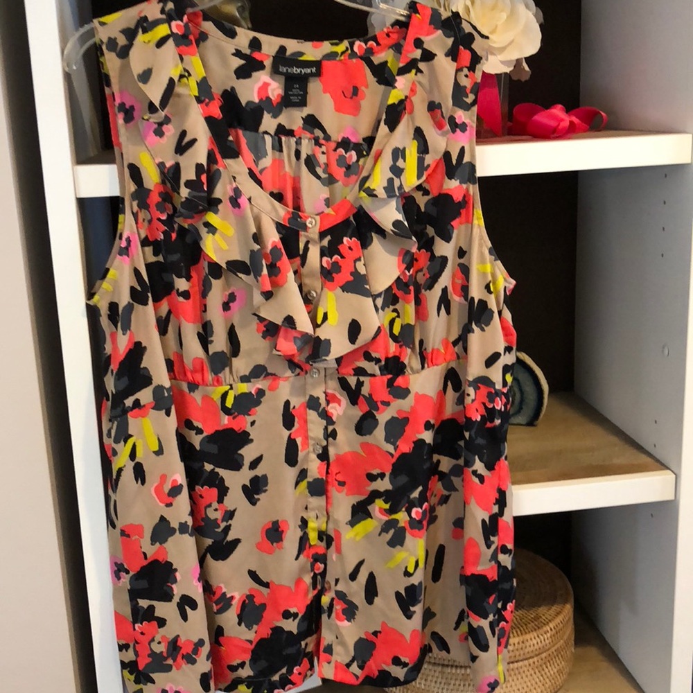 ADORABLE LANE BRYANT TUNIC TOP SZ 24